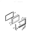 Upper oven door