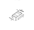 Tappan 31-4968-00-01 top & related parts diagram