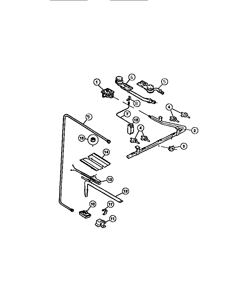 BURNERS, MANIFOLD, GAS CONTROL