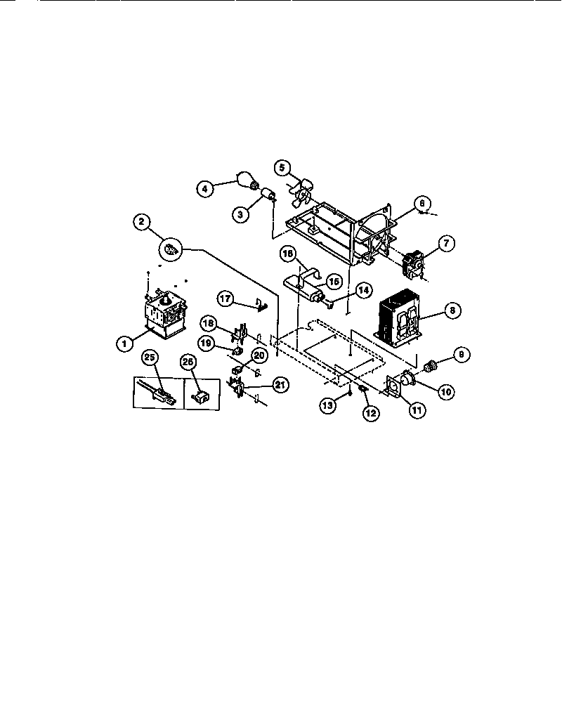 MAGNETRON, AIR DUCT, CAPACITOR