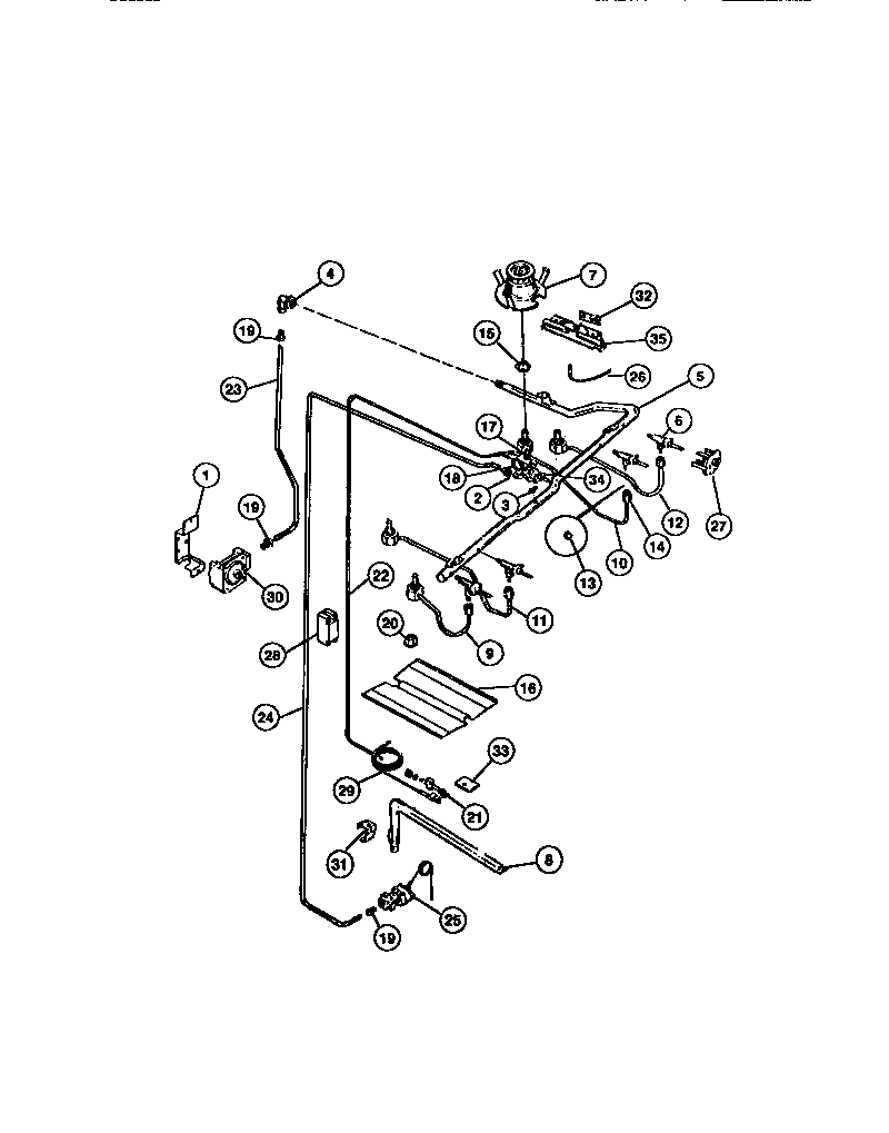 Burners, manifold, gas control