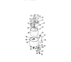Frigidaire WCISFH0 outer tub, inner spin basket, subtop, agitator diagram