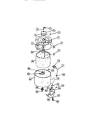 Outer tub, inner spin basket, subtop, agitator