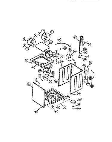 Cabinet, top panel, base