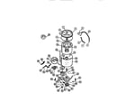 Frigidaire WDSDLW0 tub, hoses, motor diagram