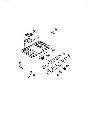 Cooktop, knobs