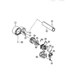 Motor, fan housing, exhaust duct