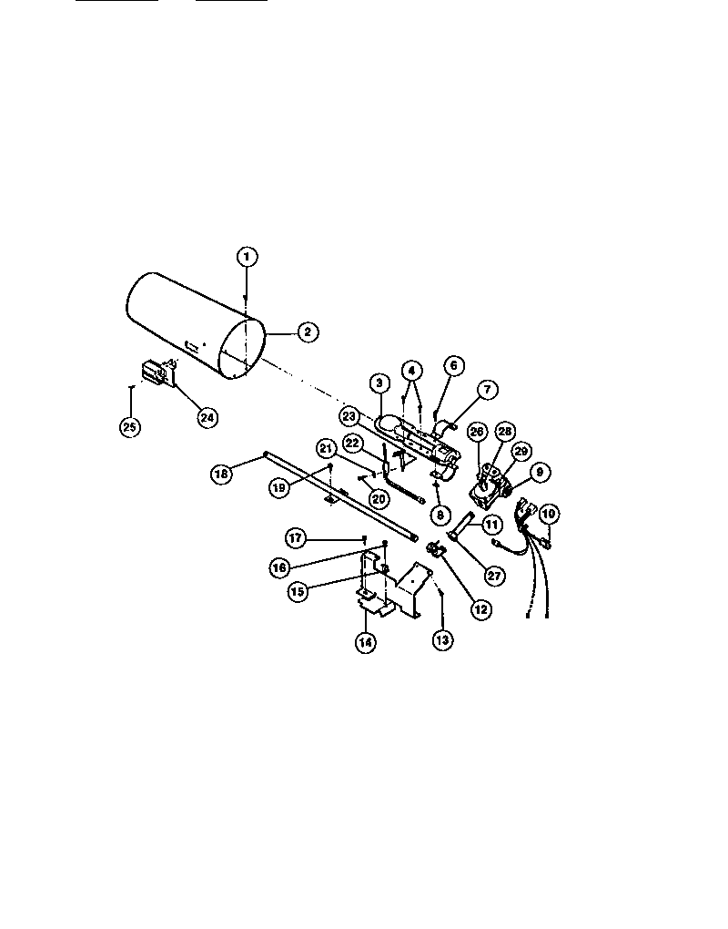 GAS VALVE, BURNER ASSEMBLY, SENSOR