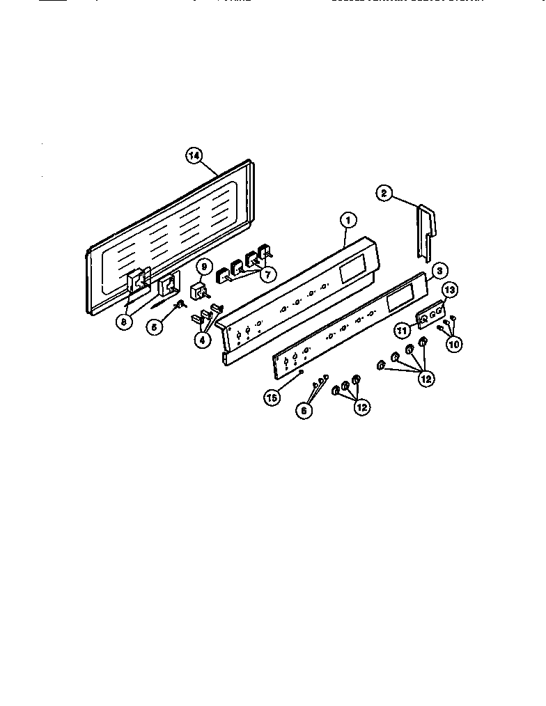 Control panel, cook-master, switches