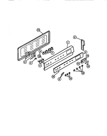 Control panel, cook-master, switches