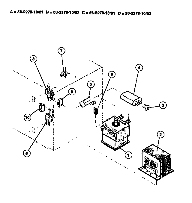 Magnetron/transformer