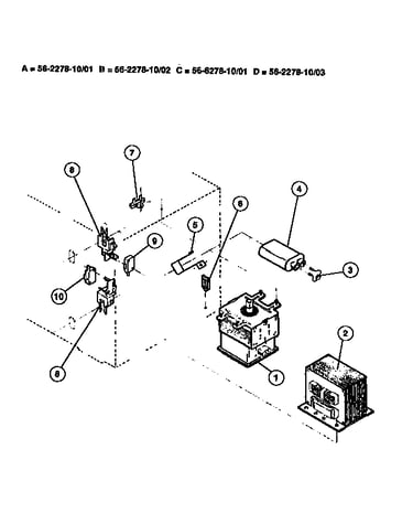 Magnetron/transformer