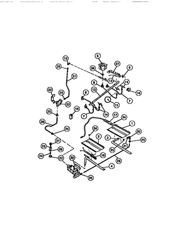 Burners, manifold, gas control