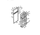 Frigidaire FPDA18TPL0 food and freezer doors diagram