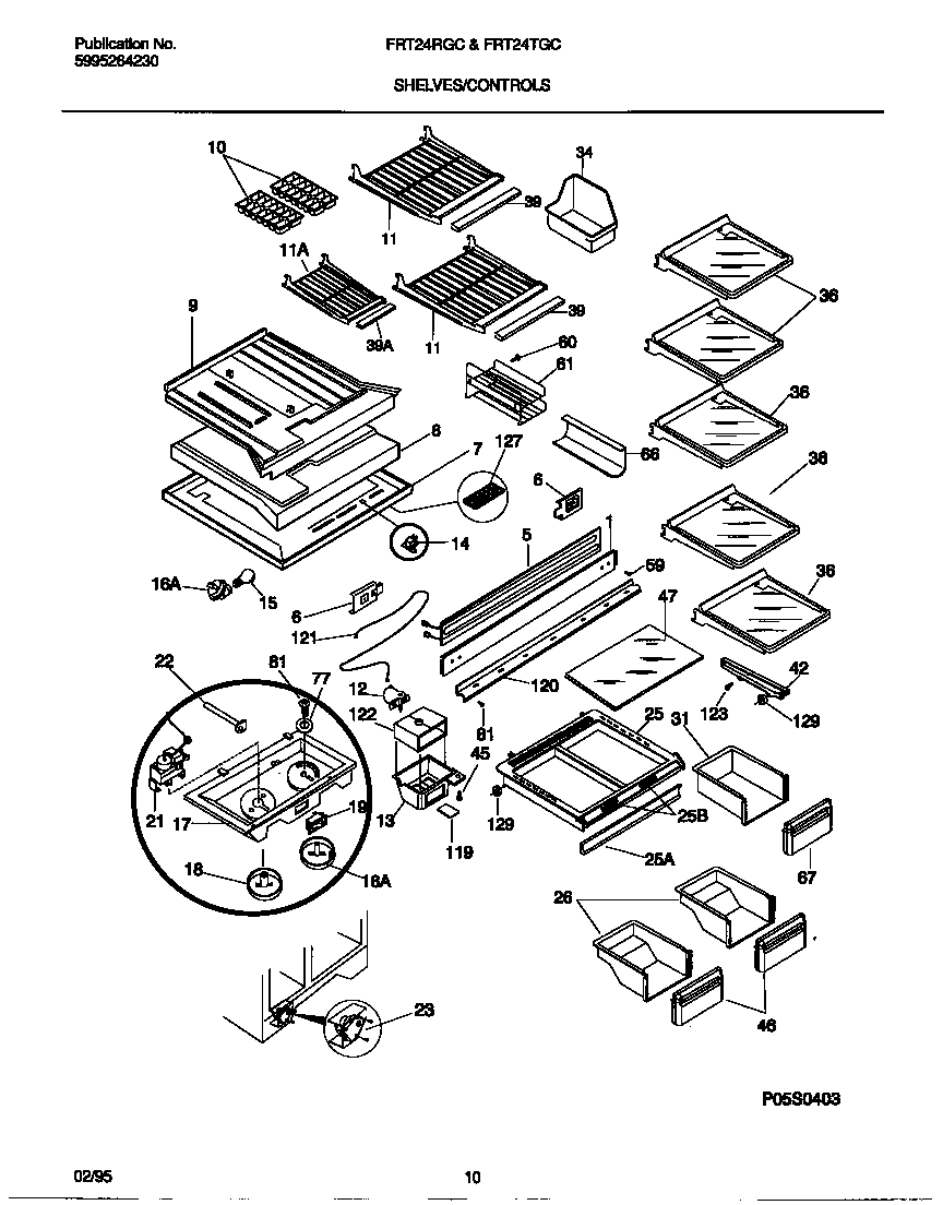 SHELVES & CONTROLS