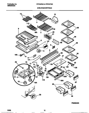 Shelves & controls