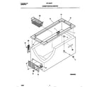 Universal/Multiflex (Frigidaire) MFC09M2BW1 cabinet/control/shelves diagram
