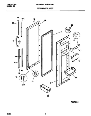 Refrigerator door