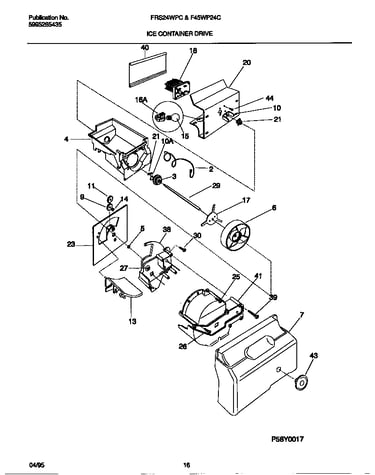 Ice container drive
