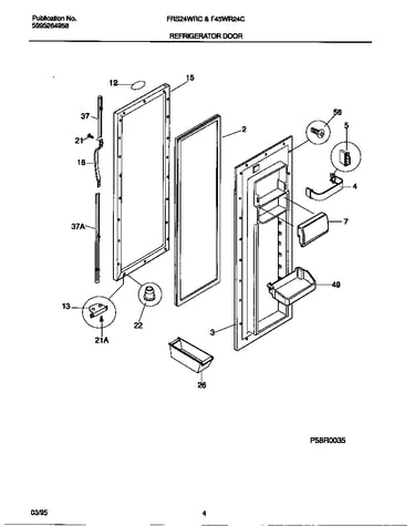 Refrigerator door