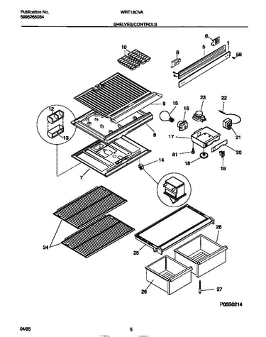 Shelves/controls