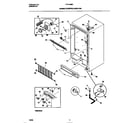 Frigidaire FFU14M8CW0 cabinet/control/shelves diagram