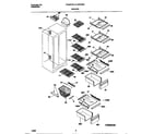 Frigidaire FRS22PRCD0 shelves diagram