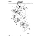 Frigidaire FRS26WPCW0 ice container, drive diagram