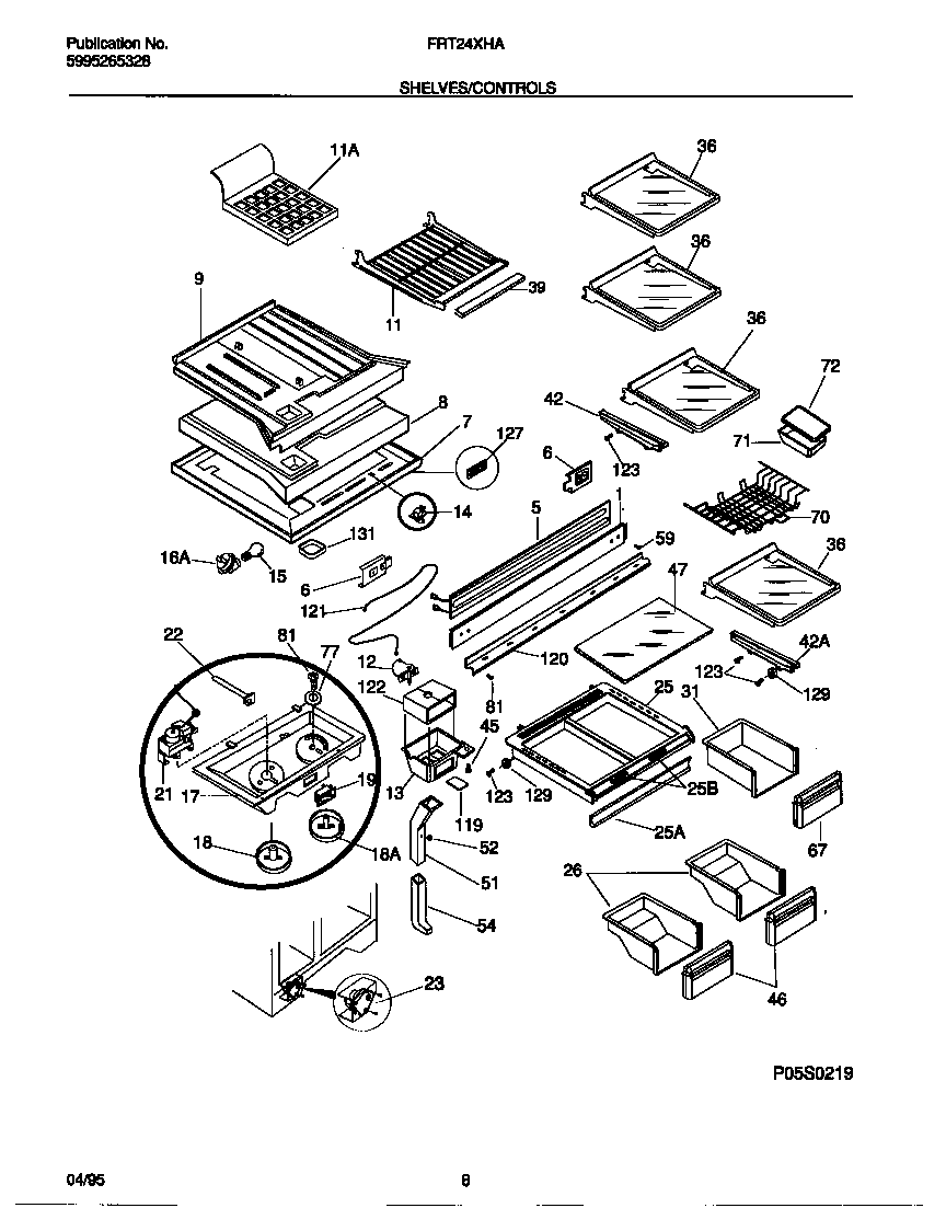 Shelves/controls