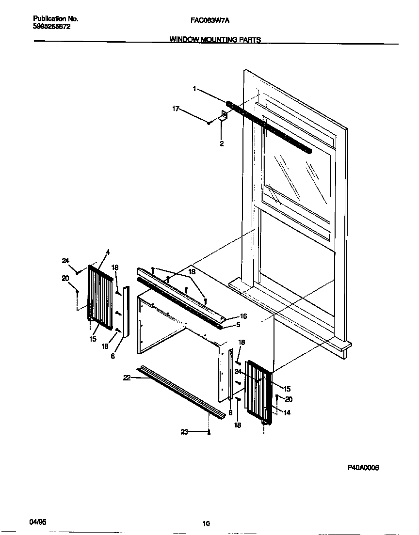 WINDOW MOUNTING PARTS