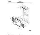 Frigidaire FAC083W7A1 window mounting parts diagram