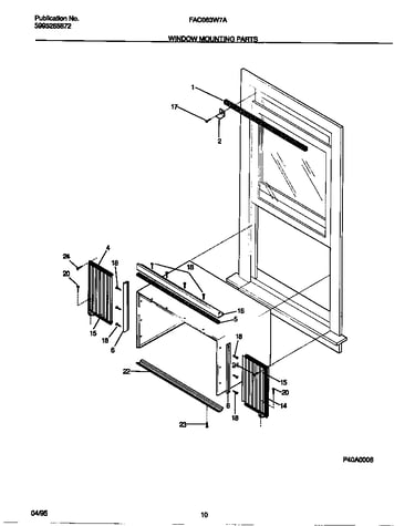 Window mounting parts