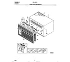 White-Westinghouse WAL123S1A5 cabinet front and wrapper diagram