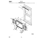 White-Westinghouse WAL123S1A5 window mounting parts diagram