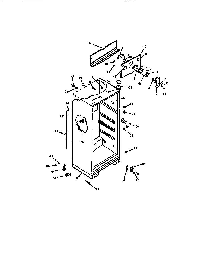 CABINET W/FAN ASSEMBLY