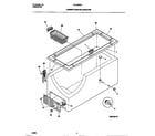 Frigidaire FFC05M5CW0 cabinet/control/shelves diagram