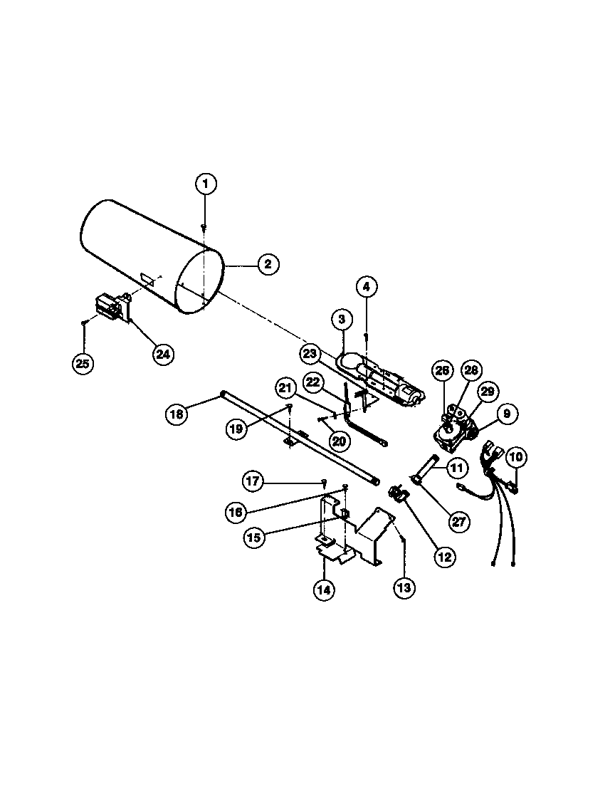 Gas valve, burner assembly, sensor