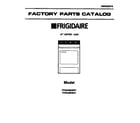 Frigidaire FDG546DBW1 cover page diagram