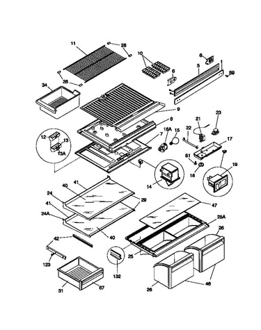 Shelves, controls