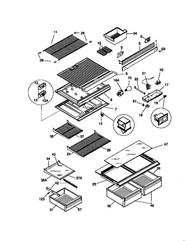 Shelves, controls