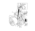 Frigidaire FDG336RBT1 cabinet, drum diagram