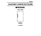 Frigidaire FFU17M6AW4 cover page diagram