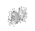 Frigidaire FFU17M6AW4 door diagram