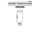 Tappan TFU14F7BW1 cover page diagram