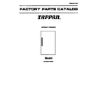 Tappan TFU20F7BW1 cover page diagram