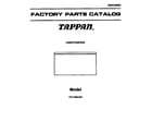 Tappan TFC13M4AW1 cover page diagram