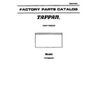 Tappan TFC20M6AW2 cover page diagram