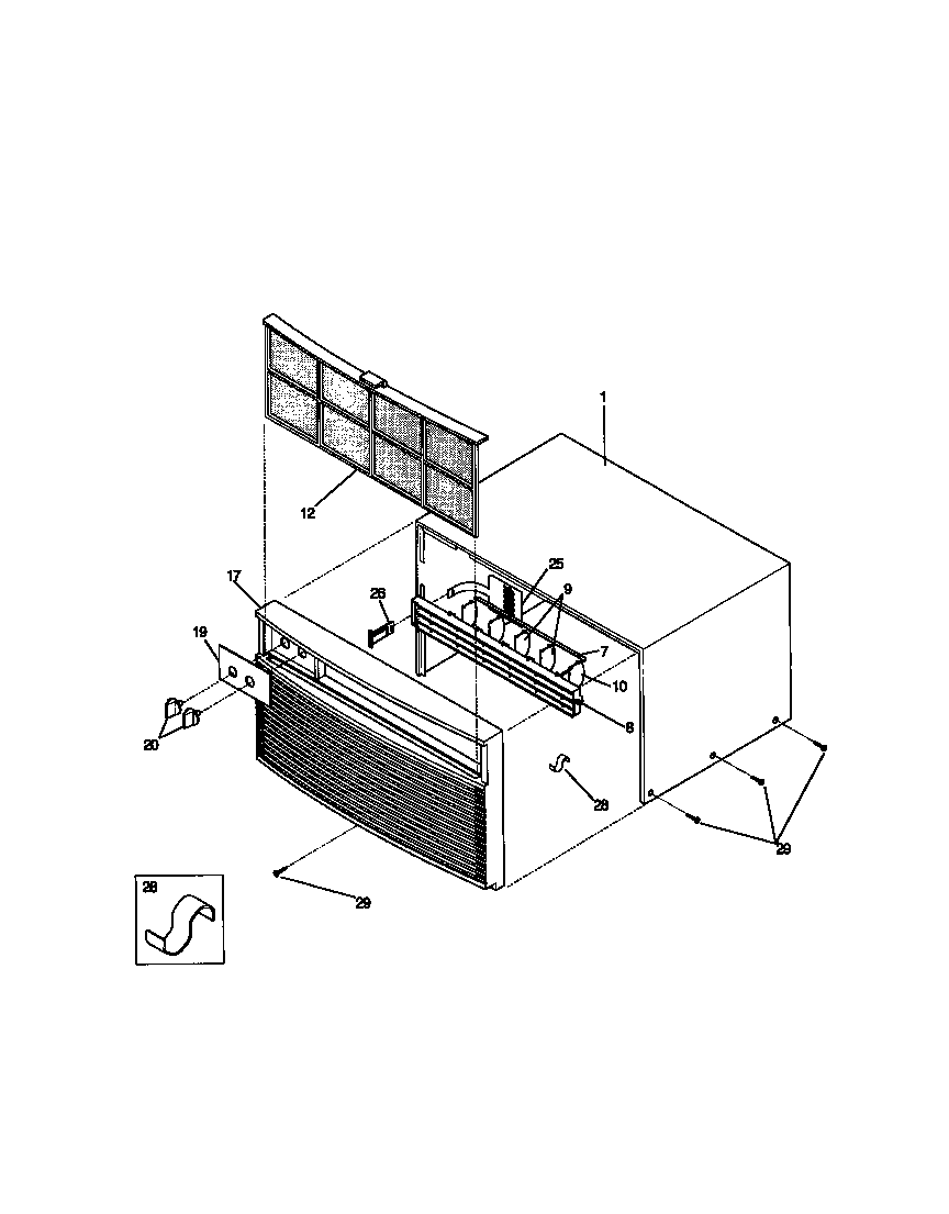 Cabinet front, wrapper