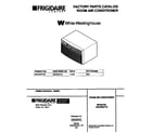 White-Westinghouse WAC052T7A6 cover page diagram