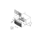 White-Westinghouse WAC083W7A3 cabinet front, wrapper diagram